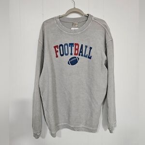 NWT Chicka-d The Original Corded Crew Football Pullover